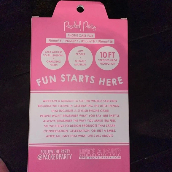 PACKED PARTY BARBIE “BE THE SUNSHINE” IPHONE CASE 6,7,8 and SE 10FT DROP PROTECT - Picture 10 of 16